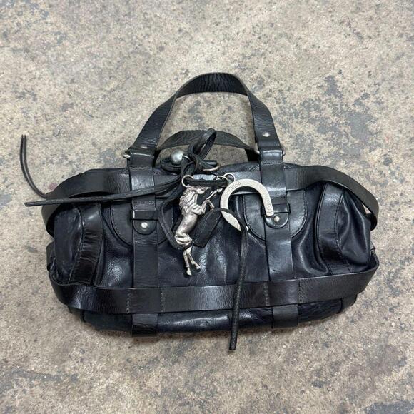 Y2K Authentic Vintage Chloé Kerala Bag - Black Leather - Picture 1 of 7